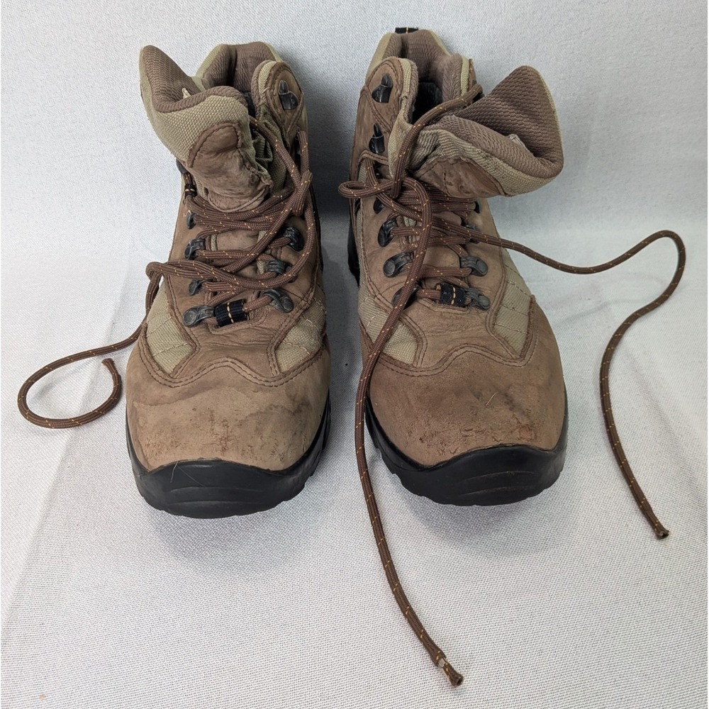 REI Monarch II GTX Hiking Boots Men 9.5 Brown Good Waterproof Vibram 552333